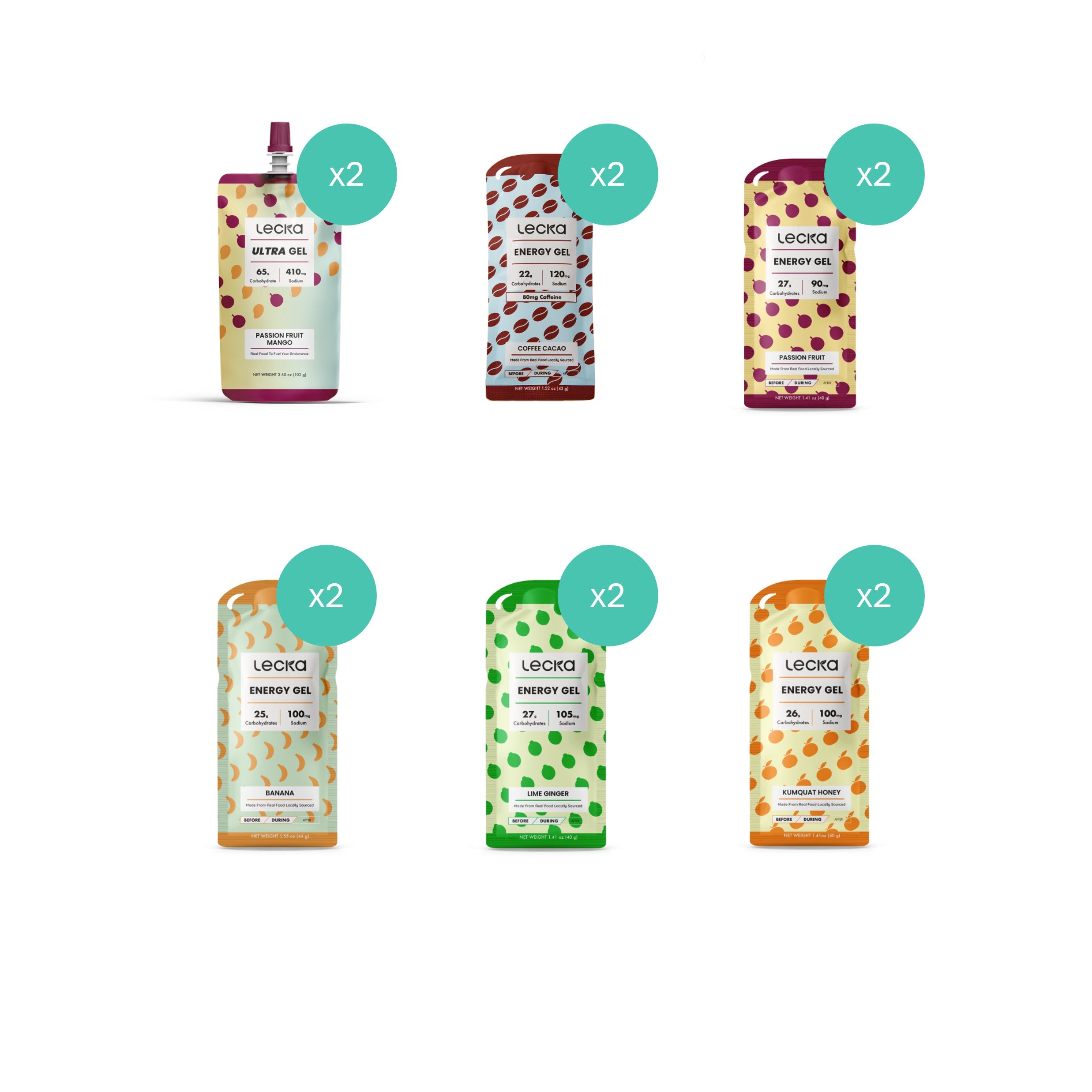 Energy Gel Mix (12 stk.)